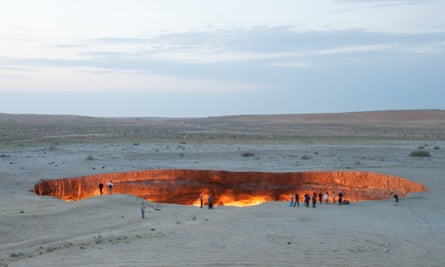 Le cratère de gaz Door to Hell au Turkménistan