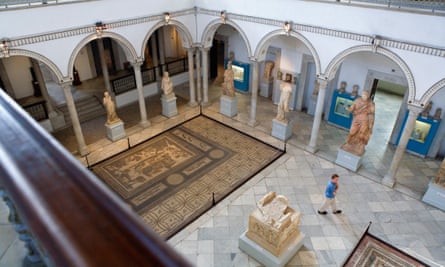 Courtyard and gallery space at Tunis’s Bardo Museum.