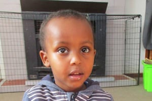 Three-year-old Mucad Ibrahim.