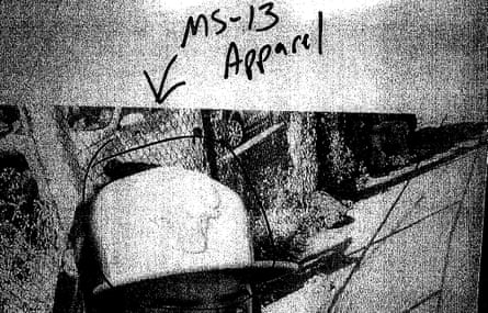 An example of a Facebook image used by police officers to identify alleged ‘signs’ of MS-13 connection.