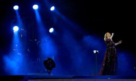 Adele performing live at Mt Smart Stadium in Auckland, New Zealand. A disabled fan who bought the concert ticket through Viagogo for the wheelchair-accessible section instead got in gallery. 