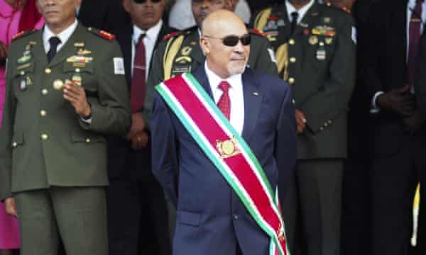 Suriname’s controversial former president Desire “Desi” Delano Bouterse