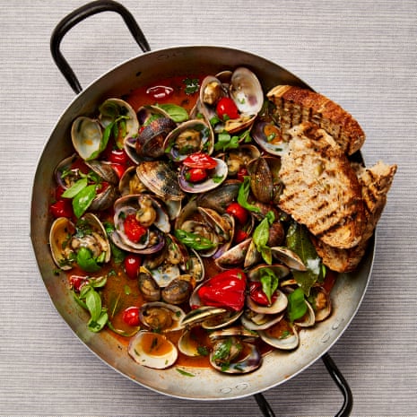 Yotam Ottolenghi’s sautéed clams with tomatoes and scotch bonnet