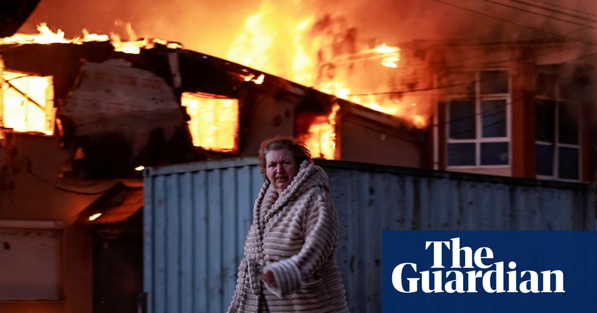 Ukraine war briefing: six people killed as Russia unleashes missile and drone attacks, officials say