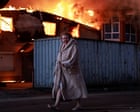 Ukraine war briefing: six people killed as Russia unleashes missile and drone attacks, officials say Volodymyr Zelenskyy says Russia targeted energy infrastructure near Kyiv but residential buildings and schools also hit. What we know on day 1,481Russia hammered Ukraine with missiles and drones on Saturday, killing six people and inflicting damage across several regions of the country, Ukrainian officials said. Five of those killed were in the Kyiv region outside the capital, where Volodymyr Zelenskyy said Russian forces targeted energy infrastructure but also damaged residential buildings, schools and businesses. Fifteen people were injured.The Ukrainian president said the Sumy, Kharkiv, Dnipro and Mykolaiv regions were also targeted in an attack that included about 430 drones and 68 missiles, most of which were downed by air defences. The main target for the Russians was the energy infrastructure of the Kyiv region, but unfortunately, there were also direct hits on and damage to ordinary residential buildings, schools, and civilian businesses, Zelenskyy said.A Russian strike later in the afternoon on a residential area in the Zaporizhzhia suburbs killed one and wounded 18, including two children, the local administration said. Reuters footage showed emergency crews at work amid piles of rubble and twisted metal. Windows and frames on balconies were smashed.Russias winter attacks on Ukraine have left swathes of major cities without power or heating, part of a campaign to weaken resolve as Moscows troops press a battlefield offensive and demand Kyiv cede more territory in the east. Ukraines energy ministry said on Saturday that people in six regions were without electricity after the overnight strikes and Russian shelling of frontline areas.Saturdays attack also prompted Nato member Poland to scramble jets to protect its airspace, but no violations were observed, Warsaws military said. In Moldova, on Ukraines western border, the foreign ministry denounced what it said was an intrusion by a Russian drone into its airspace in a border district, saying Moscows actions undermined regional security and posed a danger to its citizens.Zelenskyy repeated his call for Kyivs partners to boost production of air defence weapons, stocks of which have been diminishing as the US and its allies in the Gulf, fending off Iranian strikes. The UKs prime minister Keir Starmer may send thousands of interceptor drones to the Middle East, the Telegraph reported on Saturday. Military officials are examining whether the Octopus interceptor anti-drone drone system, which is manufactured in the UK for Ukraine to use against Russia, can also be used to bolster British defences against Irans Shahed drones, the report said.Russian air defence units downed 65 Ukrainian drones headed for Moscow throughout the day on Saturday, the citys mayor Sergei Sobyanin said. Sobyanin, writing on Telegram, said the drones were intercepted over an 11-hour period beginning around noon. Crews were examining the fragments at the sites where they fell. The governor of the Bryansk region on the Ukrainian border, Alexander Bogomaz, said on Telegram that units in his region had downed 128 drones. He gave no time frame. Continue reading...