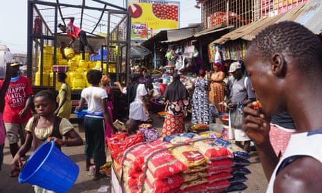 Lumley market in Freetown, Sierra Leone