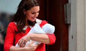 Duchess of Cambridge with new baby boy