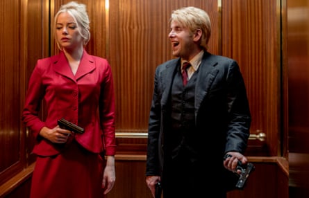 Human guinea pigs … Emma Stone and Jonah Hill in Maniac.