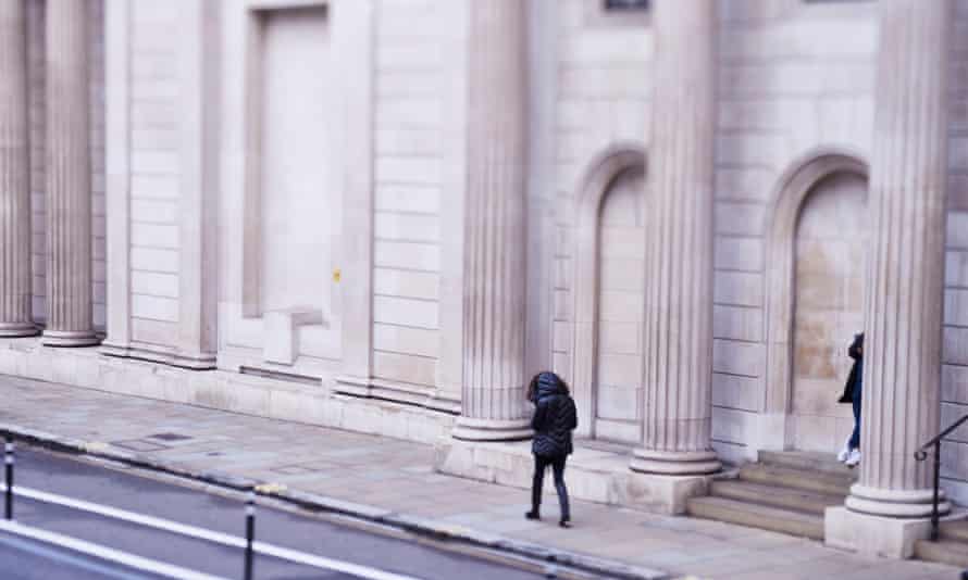 A quiet street in the City of London.