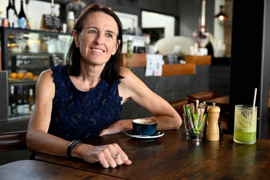 Celia Hammond at a cafe