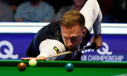 Judd Trump during his 6-3 victory against Mark Selby.