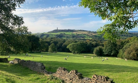 Castle Hill from near Farnley Tyas, Huddersfield.