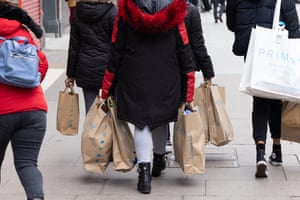 Bag-laden shoppers