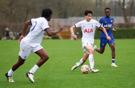 Han Willhoft-King during an Under-18s match against Chelsea in February 2024