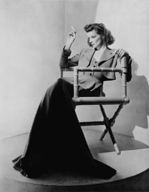 Katharine Hepburn, 1939In 1946 Huene became a naturalized American citizen.In 1951 Huene oversaw the redesign of George Cukor home (of the lower garden, which included a patio, trees and lanterns inspired by the Mosque-Cathedral of Córdoba, in Andalusia). The home was a pivotal meeting place for Hollywood’s queer community: guests at regular weekend parties included Cary Grant, Greta Garbo and Katharine Hepburn, whom Huene referred to as ‘my favourite star’’