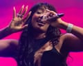 Tems performing at BBC Radio 1's Big Weekend in May – the Nigerian artist has been added to the Glastonbury lineup.
