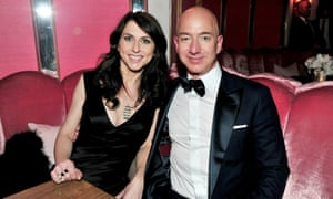Jeff Bezos with his wife, MacKenzie.