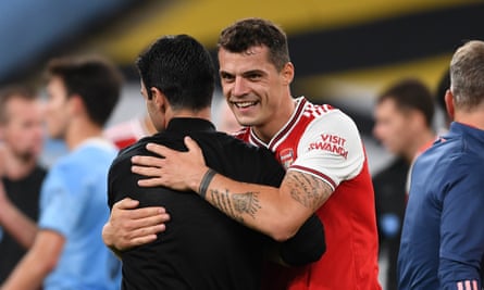 Selfless Granit Xhaka Completes Unlikely Arsenal Redemption Arsenal The Guardian