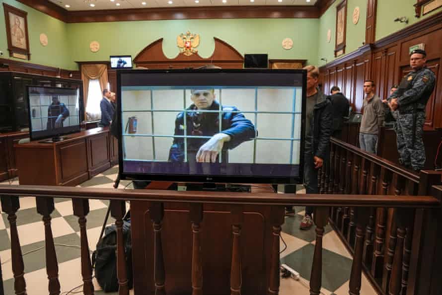 On May 24, Russian opposition leader Alexei Navalny appeared in a video link to the prison provided by the Moscow City Court.