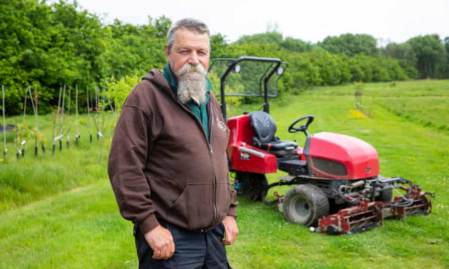 Rob Porrington, the chief greenkeeper, said it had been difficult to get him back into shape without most of the 'old fashioned' methods.
