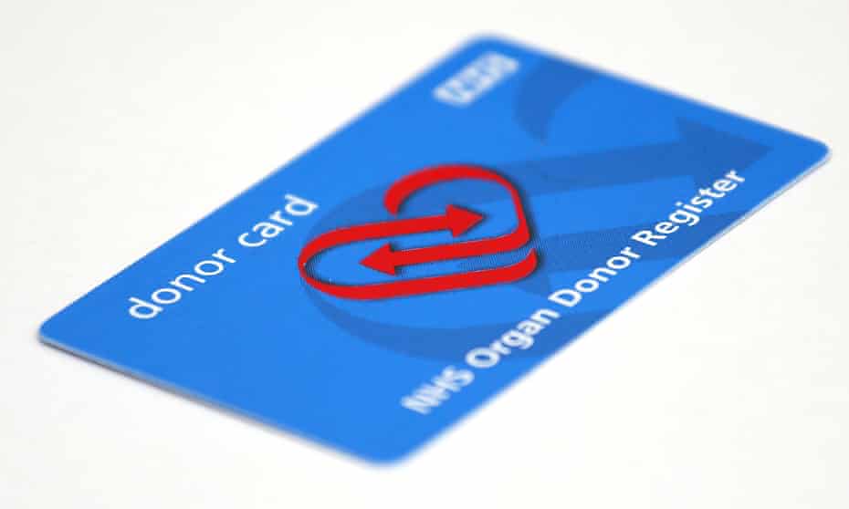 NHS organ donor card (2014). The BMA believes Wales has saved dozens of lives since adopting the transplant opt-out system in the last six months.