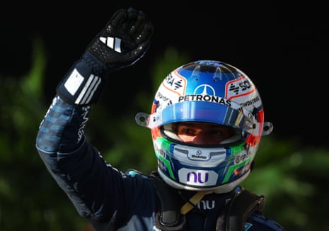 Qualifying race winner Andrea Kimi Antonelli of Italy and Mercedes AMG Petronas.