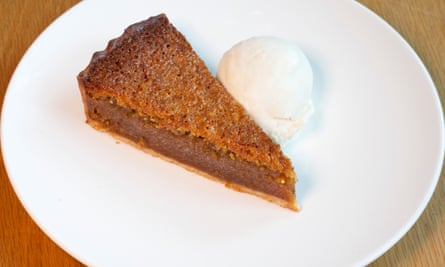 ‘Kitchens love making it right now. Fine by me’: treacle tart.