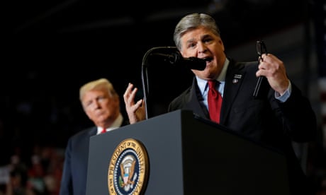 US: Biden to speak ‘truth’ on Capitol attack anniversary as Trump cancels his event 6 Sean Hannity at a rally in Missouri before the 2018 midterms.