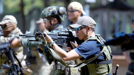 The Taiwanese civilians training for a Chinese invasion – video