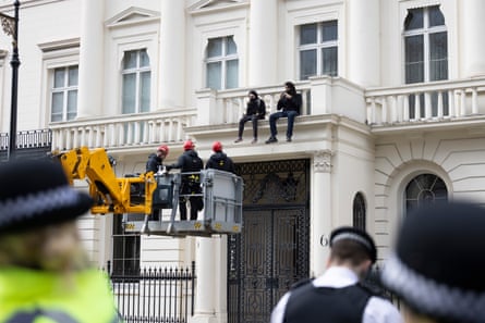 Oleg Deripaska’s £25m London mansion was taken over by protesters recently.