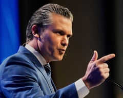 US defence secretary Pete Hegseth c