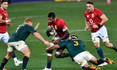 Courtney Lawes playing for the British & Irish Lions