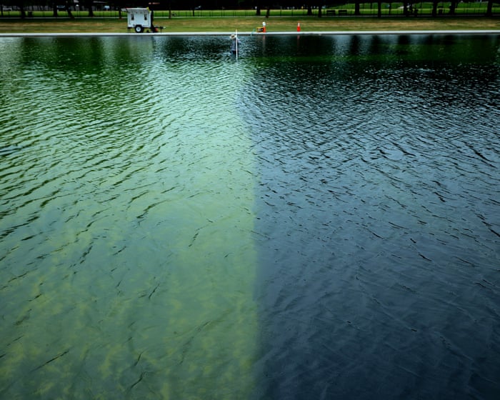 Trump administration compares reflecting pool algae battle to Iran war