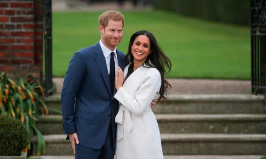 Meghan and Harry announcing their engagement: Winfrey was invited to the wedding having met the couple only once.