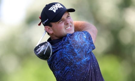 Patrick Reed tees off at the Charles Schwab Challenge at Colonial Country Club in May