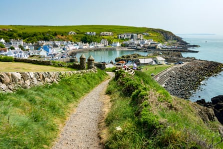 Coast path leading to town.