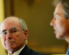 Tony Blair’s government discussed how to influence John Howard to commit Australian troops to Iraq
