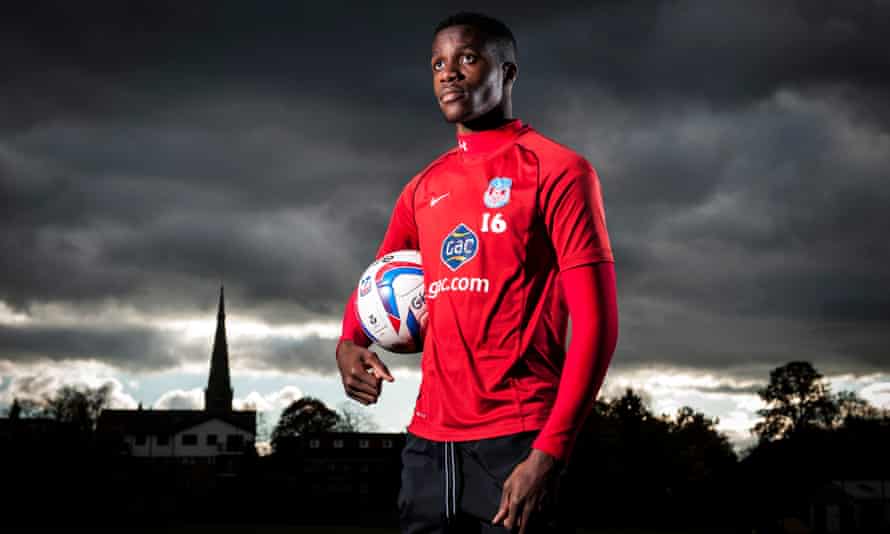 Wilfried Zaha at the Crystal Palace training ground in 2012.