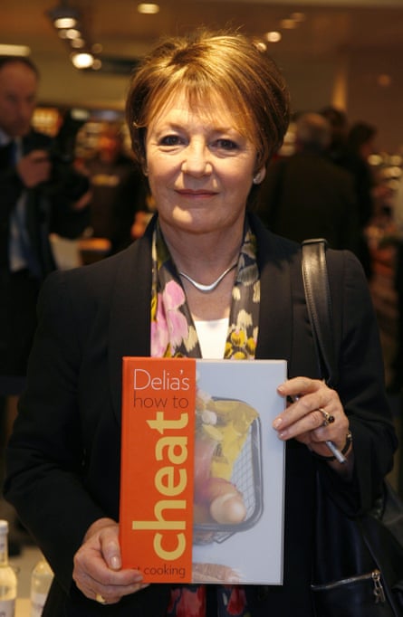 Delia Smith signs copies of her book How to Cheat at Cooking