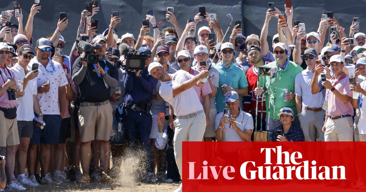 US Open golf 2026: final round updates as leader Wyndham Clark pegged back – live