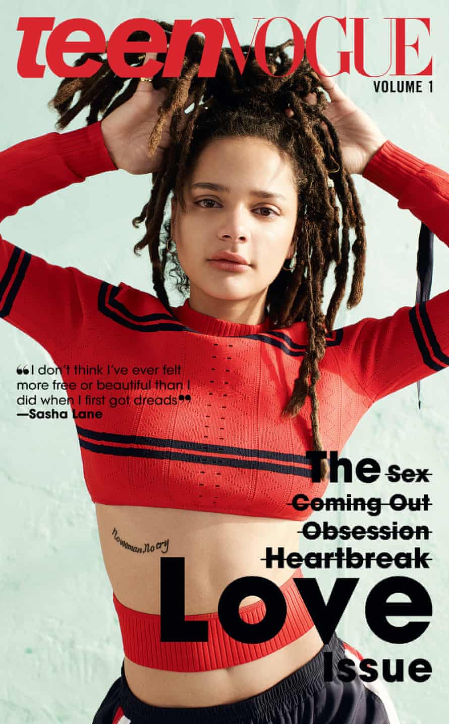 The new issue features actor Sasha Lane.