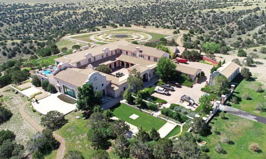 An aerial view of Zorro Ranch, near Stanley, New Mexico.