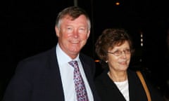 Lady Cathy Ferguson with Sir Alex Ferguson