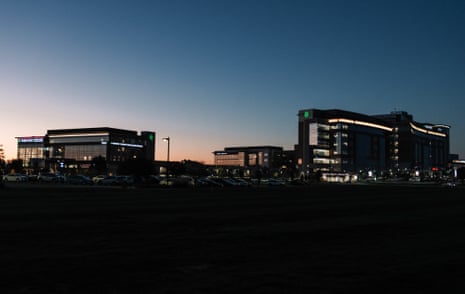 A view of Parkview’s sprawling campus in Fort Wayne, Ind.