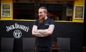 Jordan Spencer outside Forman’s Bar, Nottingham.