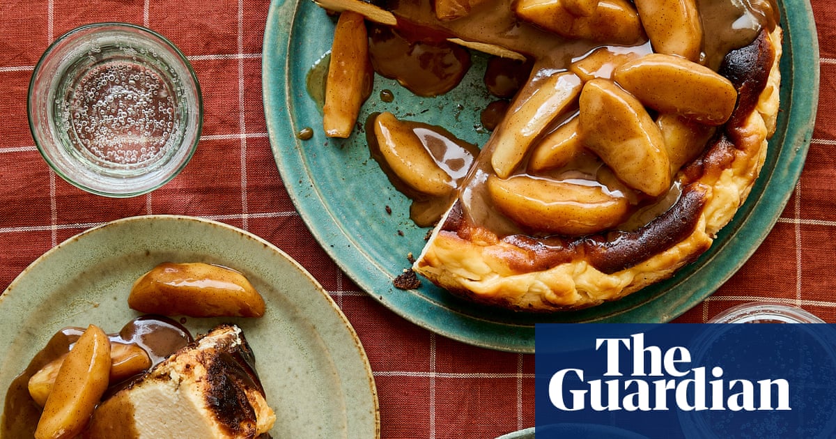 Benjamina Ebuehi’s recipe for toffee apple Basque cheesecake