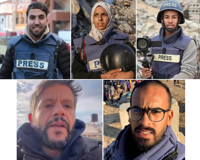 ‘He loved his work deeply’: the five Palestinian journalists killed in Gaza airstrike