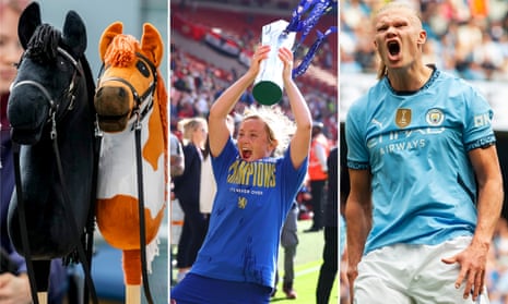 Hobby horses, Erin Cuthbert and Erling Haaland.