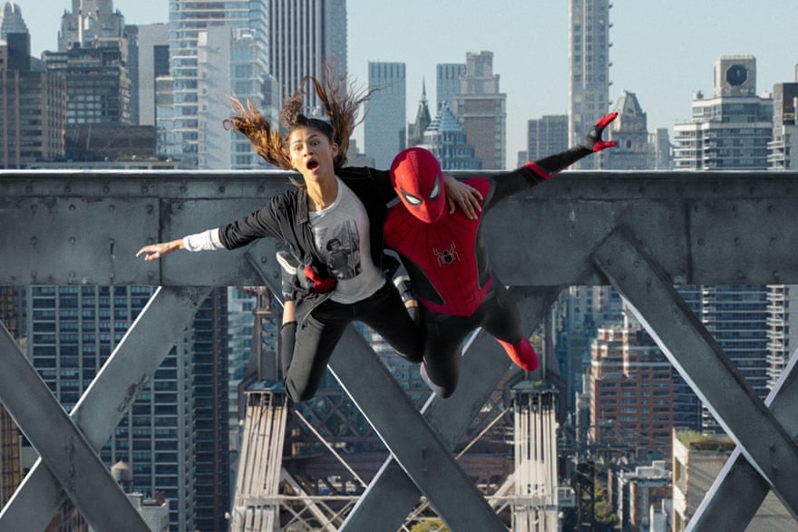 Zendaya and Tom Holland in Spider-Man: No Way Home.