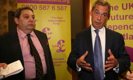 David Coburn (left) with Nigel Farage, the Ukip leader.